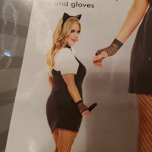 3X/4X Plus size Fuzzy Kitty Halloween Costume NEW - Picture 2 of 2